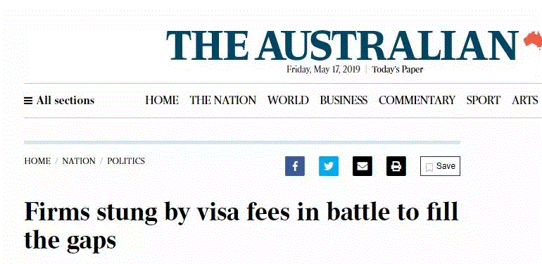 482签证因澳洲劳动力市场缘故而频频受阻！雇主花重金聘用海外技术人才，800万澳元签证费也全数拒还？