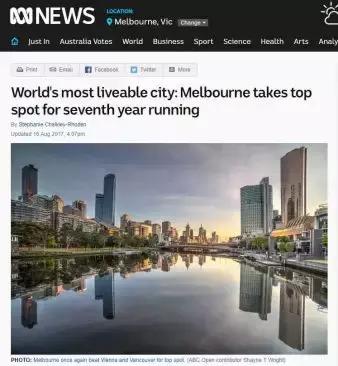 全球城市生活质量大PK！澳洲这两个城市受到瞩目！