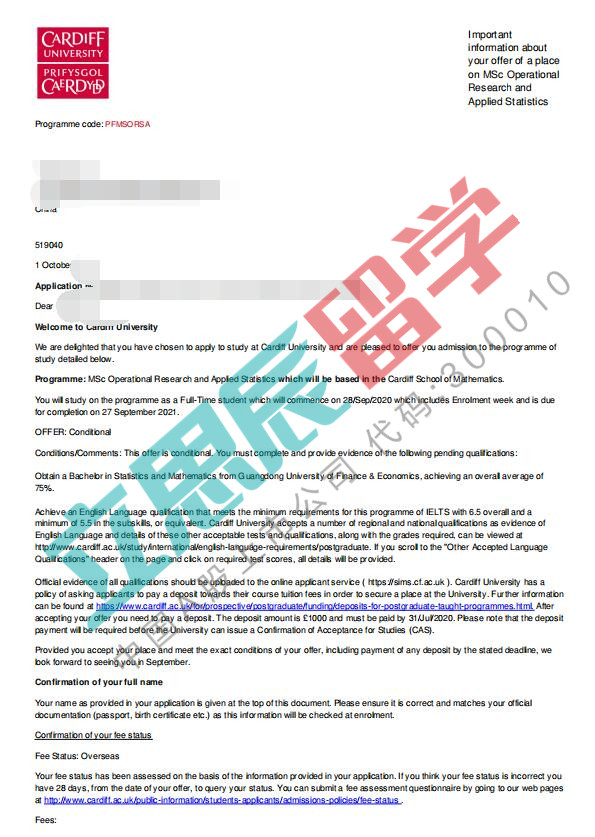 大胆尝试，用实践及规划赢取卡迪夫大学统计学OFFER！