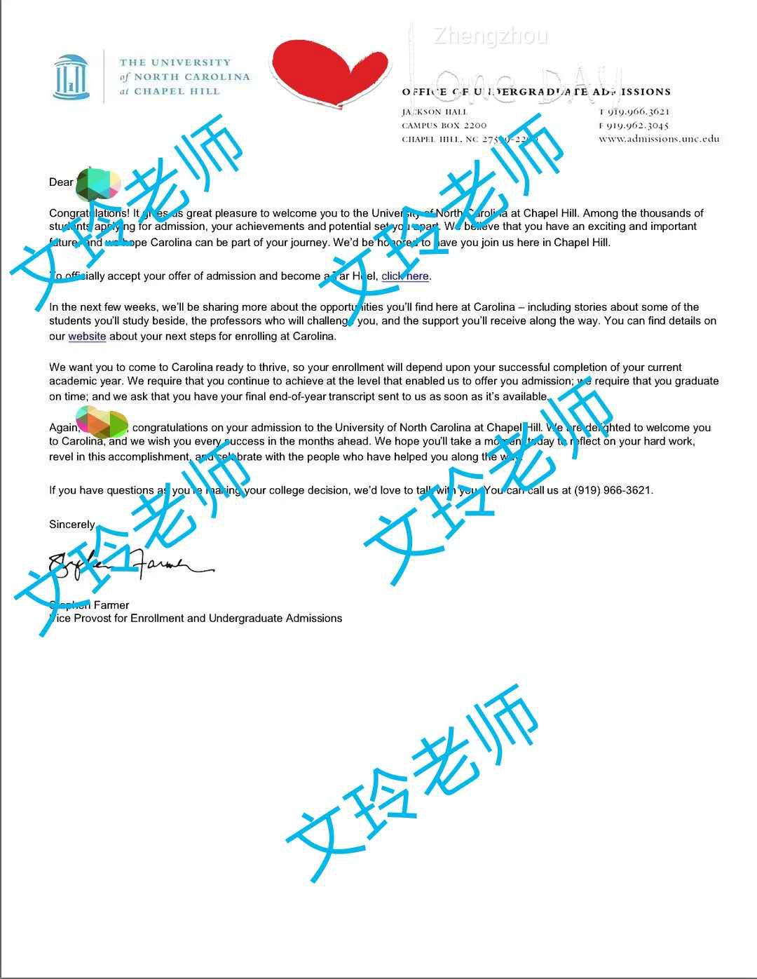 从高一开始准备，一步一个脚印 终获北卡罗莱纳大学教堂山分校青睐