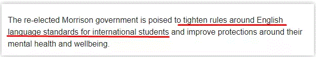 澳洲留学生语言要求大提升，中国留学生就要遭殃了？