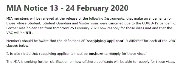 澳洲政府发布通告!旅行禁令期间被取消的签证可免费再申请！