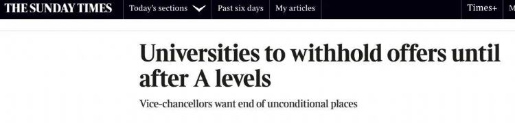 重磅消息！英国大学本科招生制度要进行重大改革？