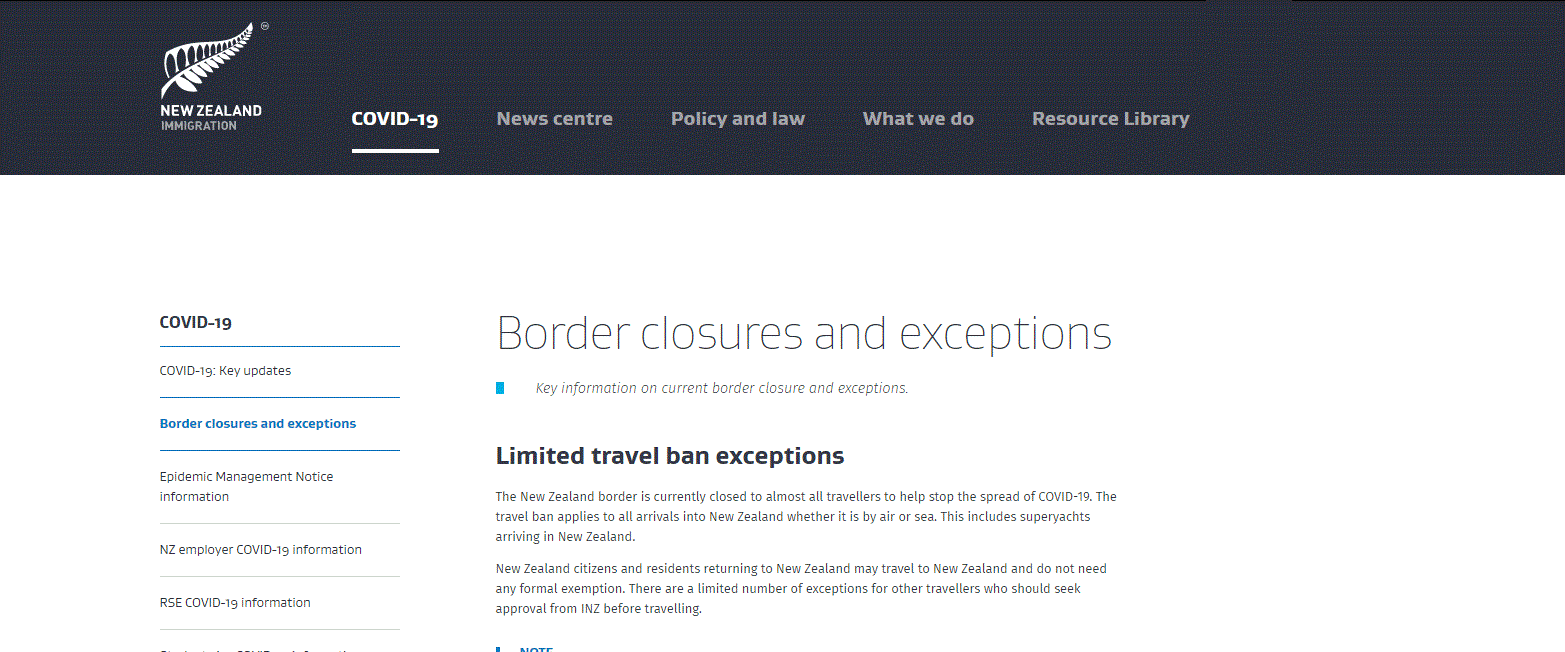 重磅！新西兰移民局发布四级警戒，新西兰最新入境政策！