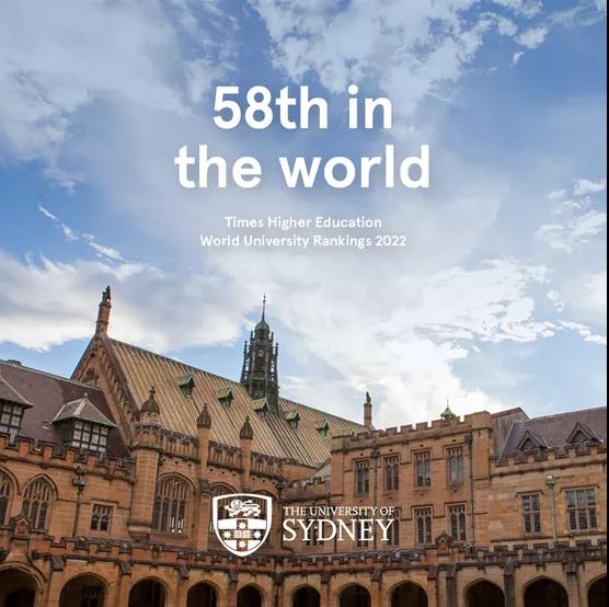 2022泰晤士世界大学排名发布！悉尼大学位列全球第58位！