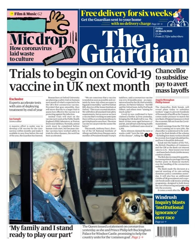 牛津大学疫苗4月人体试验！