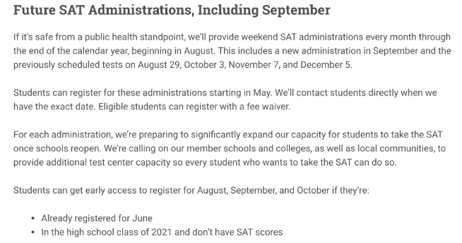 6月SAT和SAT2取消！新增9月考试！