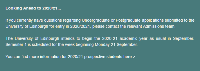 敲定了！爱丁堡大学于9月21日开学，这些相关措施该好好看看
