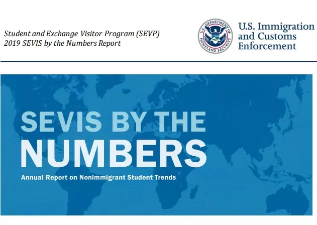美国ICE发布官方留学生报告，47万中国留学生拿下两个第一！