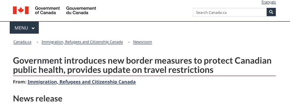好消息！加拿大入境限制放宽！留学生10月22日起可返加！这些华人也能来！