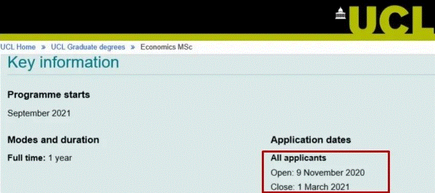 UCL最热商科专业还没开放，申请系统先崩了