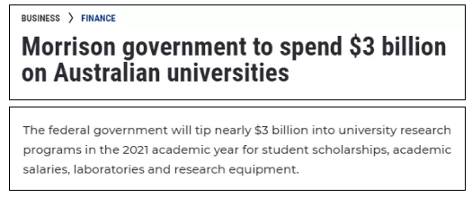 发钱了！澳政府斥资30亿澳元补助大学，墨大最多！