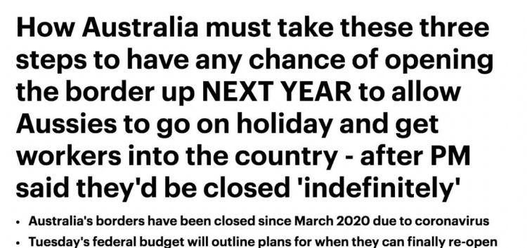 澳洲明年要开国境，还放宽移民？
