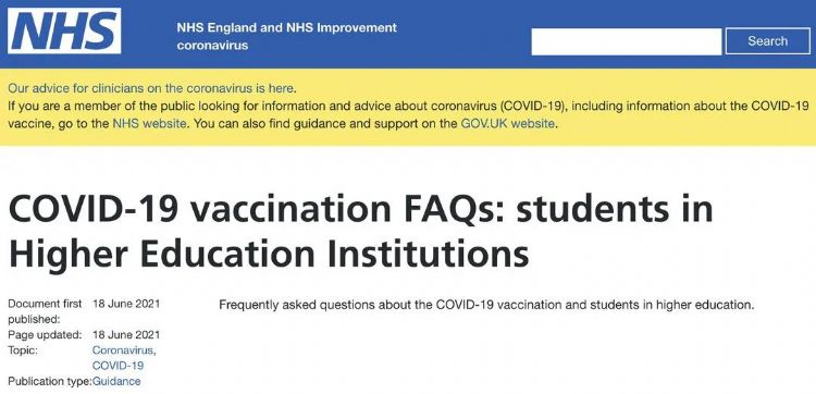 注意！NHS发布留学生打疫苗Q&A