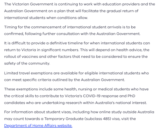留学生返澳倒计时，各州积极准备，计划给留学生免这些费用！