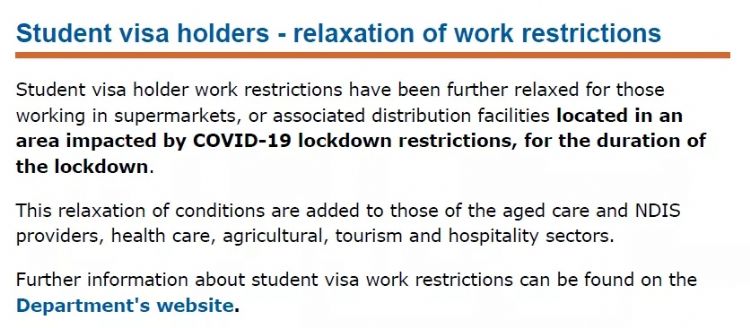 官宣！更多在澳留学生不受打工时间限制！