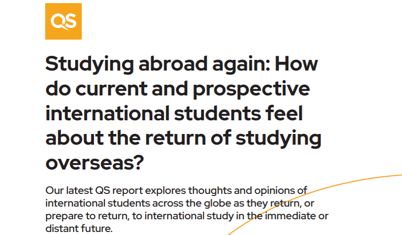 QS公布留学生出国求学报告，70%要出国留学！
