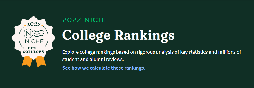 2022Niche美国最佳大学排名发布，学生心中最满意的大学排行榜！