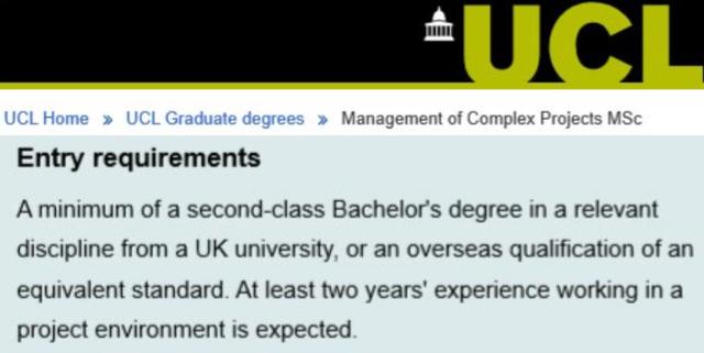 UCL仍可申请专业汇总！有专业提前截止