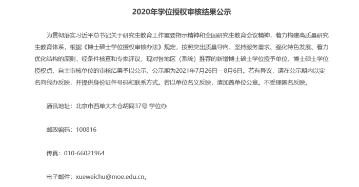 教育部公布硕士新增学位点名单，新增学位点值不值得报考？