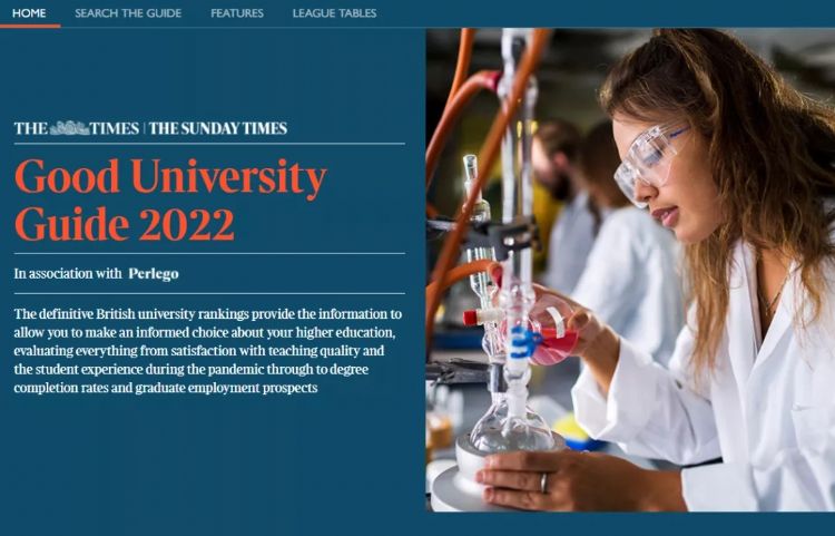 2022年TIMES英国大学排名发布，圣安拿下榜首，牛剑紧追其后！