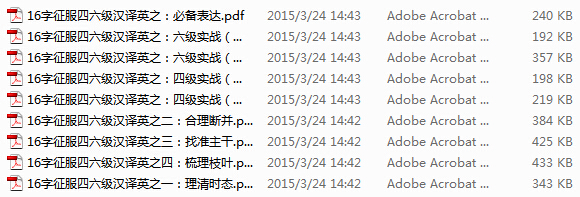 只需16字征服英语六级翻译 RAR下载