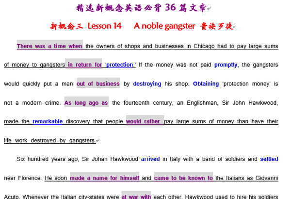 2016英语六级必背36篇文章 word下载