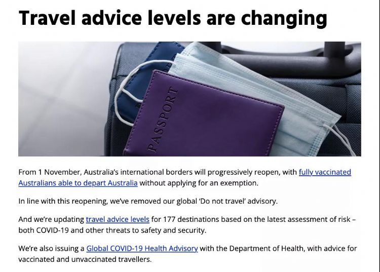 重磅！澳洲已更改对中国的官方旅行建议！