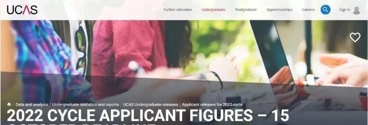 UCAS公布了2022年“第一轮”英国本科申请数据！中国学生申请需求依