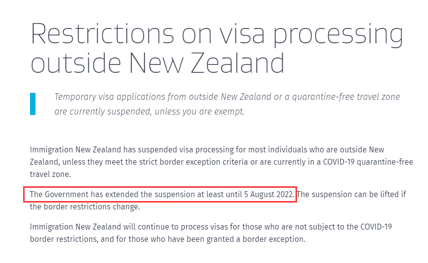最新通知：签证申请延期！