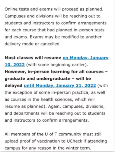 突发！多伦多大学宣布取消全部线下考试，新学期所有线下课程暂停！