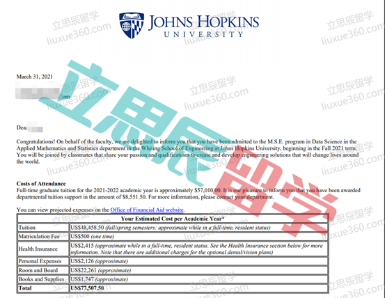 合理的提前规划时间分配，精心打磨文案成功拿下约翰霍普金斯大学offer