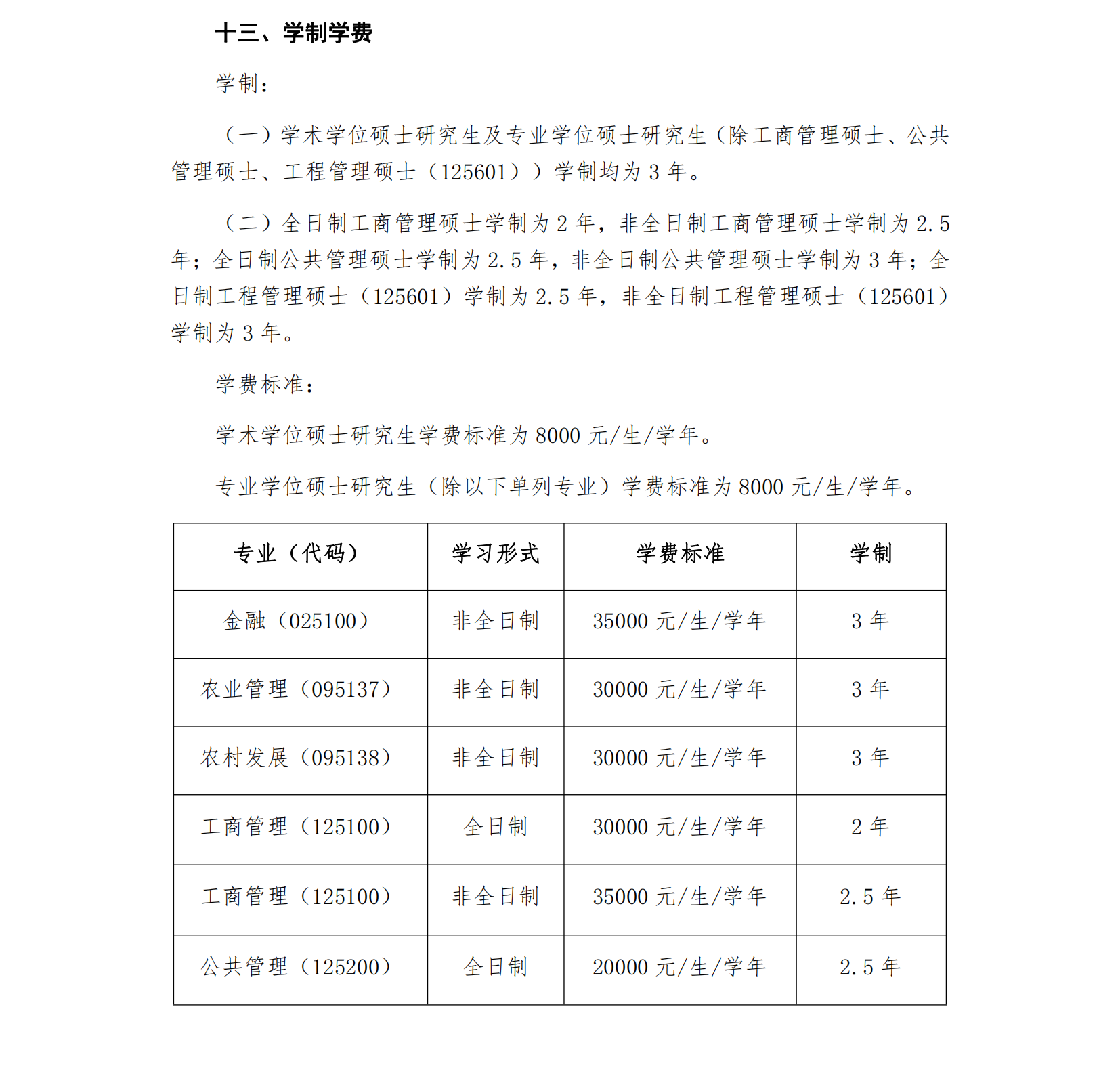 2023河南财经政法大学研究生学费大概多少一年/一览表