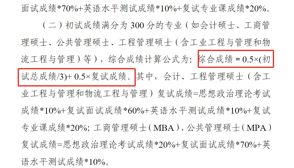 河南理工大学2023年硕士研究生初试成绩占比