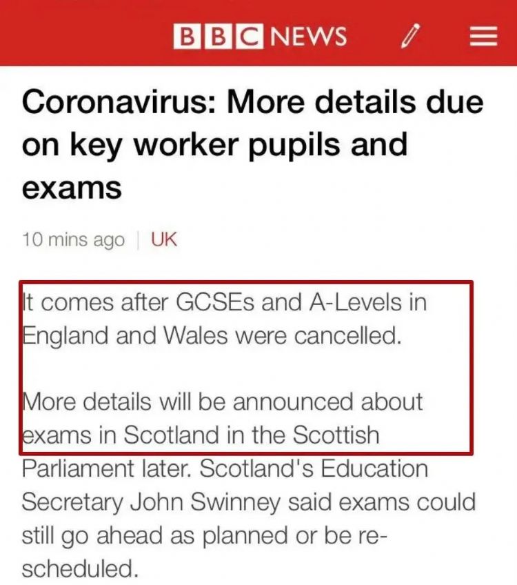 重要通知！英国官宣：所有学校全部停课，取消GCSE 和A-level考试