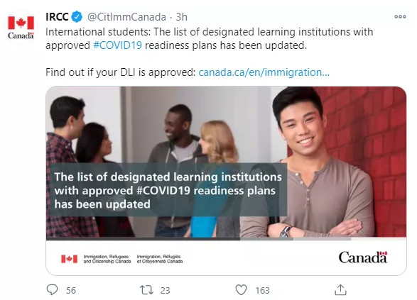 最新！加拿大移民局扩大留学生入境资格，43%留学生计划返校！