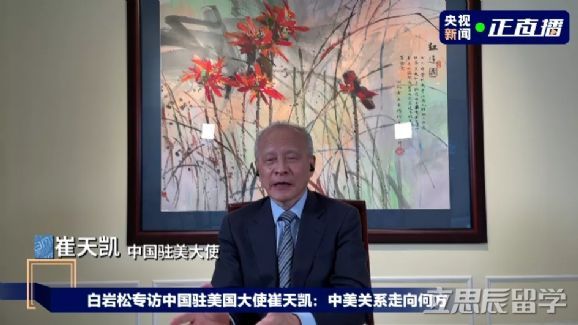 白岩松专访崔天凯：中国学生还能去美国留学吗？