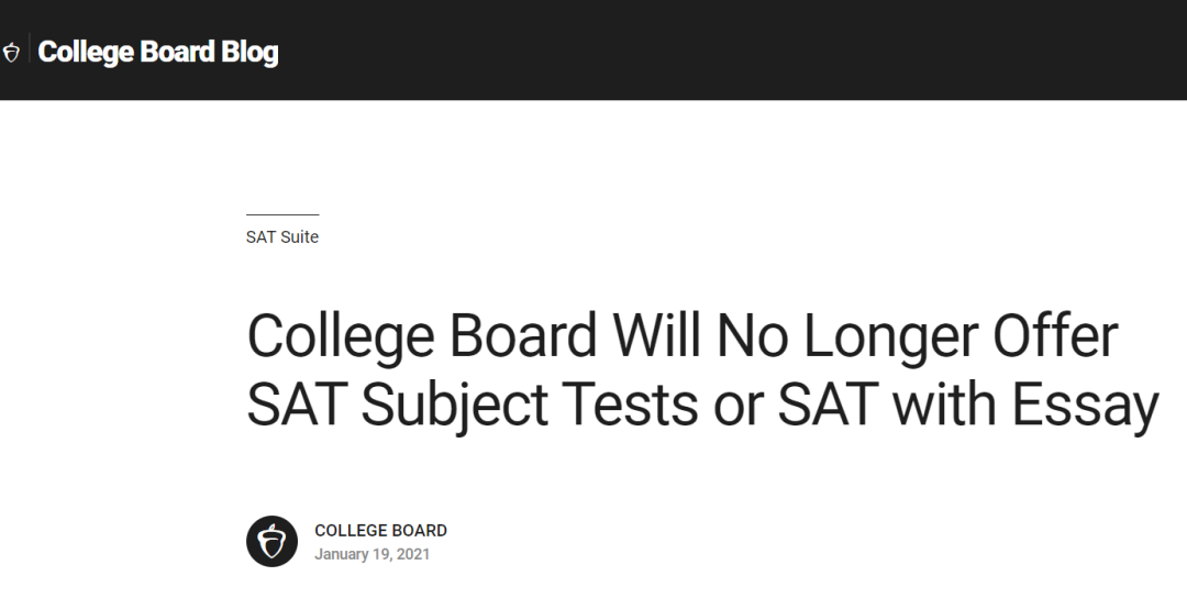新标化政策：取消SAT２考试和SAT 写作考试，对留学生有怎样的影响？