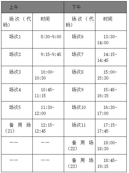 江西2021年12月大学英语四级口语考试时间：11月20日