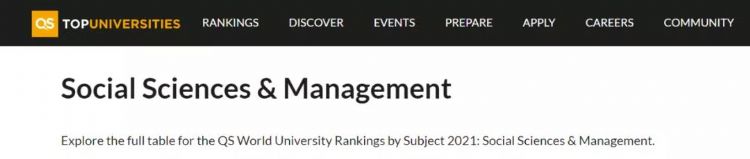 QS排名社科领域内，这Top10的英国大学不容错过！