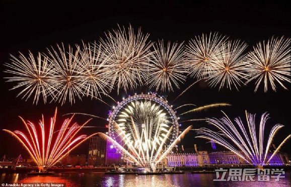 伦敦2022跨年烟花秀，大本钟4年来首次敲响新年钟声！