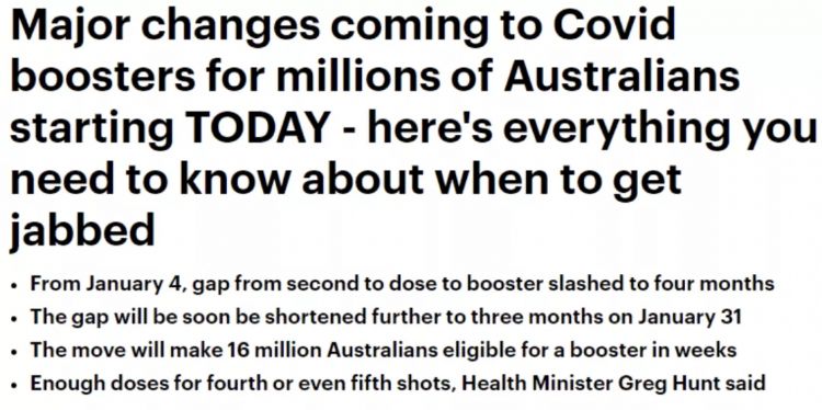 今天起，全澳加强针间隔缩短至4个月！