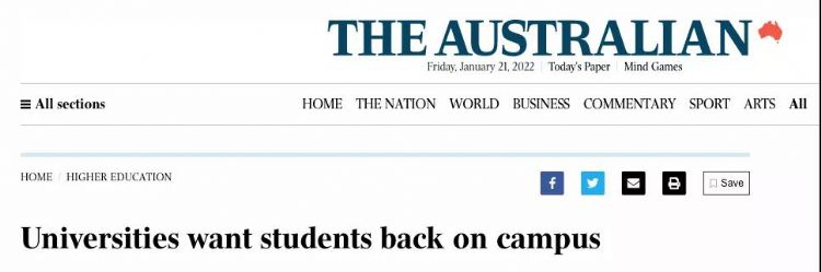 澳洲大学全面开启线下授课！呼吁留学生尽快返澳！