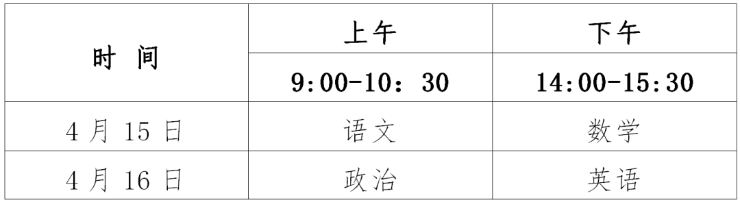 2023年广东体育单招文化考试考前提醒